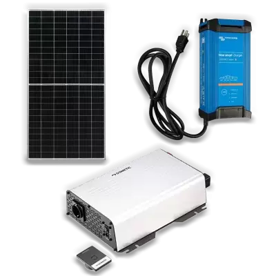 kit solar, cargadores de baterias, inversores y accesorios para autocaravanas