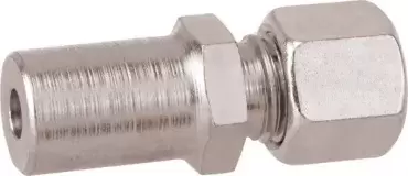 Conexión adaptador de gas recto entrada 8 MM a salida 10 MM para instalaciones de gas en autocaravanas y camper.
