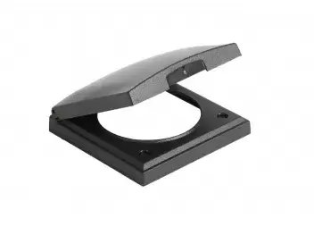 Tapa enchufe 220V linea BERKER color NEGRO ANTRACITA para caravanas, autocaravanas y camper.