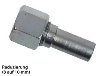 Conexión adaptador para tuberias de gas de 10 a 8m mm de caravanas, autocaravanas y camper.