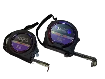 Flexómetro 8MT profesional Black Compact Magnet 8x27mm, alta calidad.