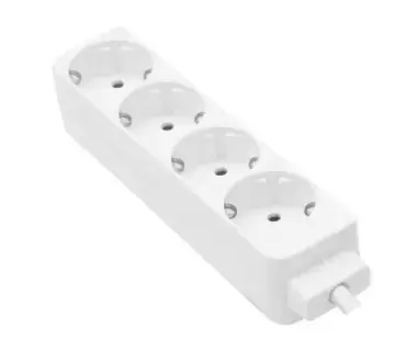 Alargadera base múltiple con 4 tomas 230v/16a cable 1.5 metros para usos múltiples. Ref. LU-1008
