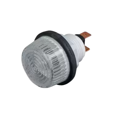 Indicador de dirección Hella redondo blanco para autocaravana, caravana y camper