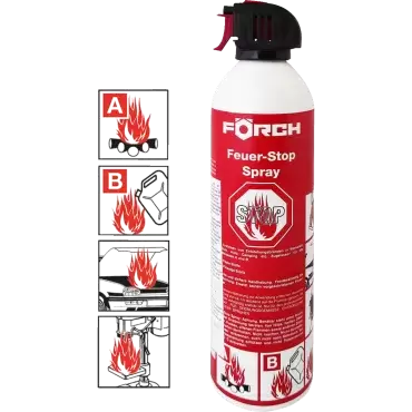 Extintor spray apagafuegos Forch para caravanas, autocaravanas, camper y 4x4 overland, famoso en el Hormiguero.