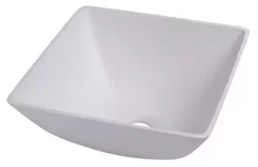 Lavabo cuadrado sobre encimera 290x290x135mm para caravanas, autocaravanas y camper.