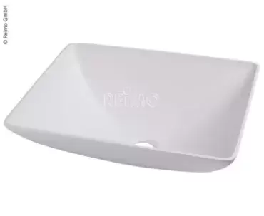 Lavabo rectangular sobre encimera 350x260x135mm para caravanas, autocaravanas y camper.
