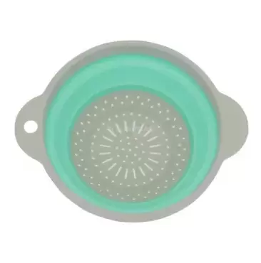 Colador plegable silicona plástico ideal camping caravaning