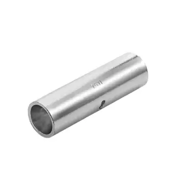 Manguito de empalme de cobre para cable de 25 mm2  para instalaciones y reparaciones.
