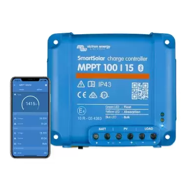 Regulador solar VICTRON Energy SmartSolar MPPT 100/15 para autocaravanas y camper.