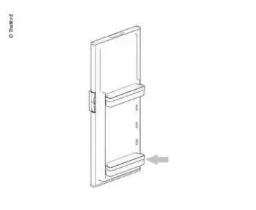 Estante puerta frigorífico Thetford N3141/N3142 para caravana, autocaravana y camper