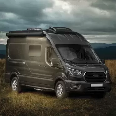 Luz y vierteaguas Viganella led 12V para puertas laterales de Camper Ford Transit desde año 2013>