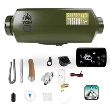 Calefacción estacionaria Diesel 2KW 12V YCSH con Bluetooth  para caravanas, autocaravanas y camper.
