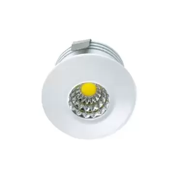 Foco led COB 12V redondo color blanco para empotrar, caravanas, autocaravanas y camper.