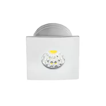 Foco led COB 12V cuadrado color blanco para empotrar, caravanas, autocaravanas y camper.