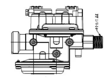 Recambio válvula principal con tres válvulas integradas calentador de agua Imass.