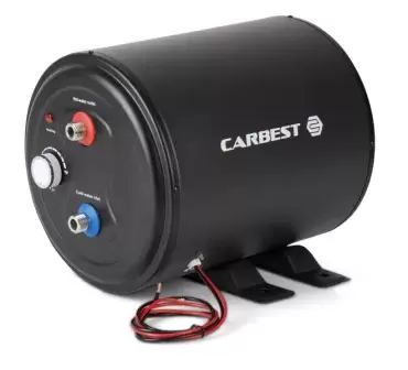 Calentador Boiler de agua caliente Carbest 6 litros a 12V/200W para caravanas, autocaravanas, camper y 4x4 overland.
