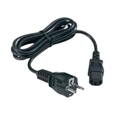 Cable de 230 V con enchufe Shuko F - C13 para cargadores de baterías Nordelettronica CRB717 y CRB721 o uso genérico.
