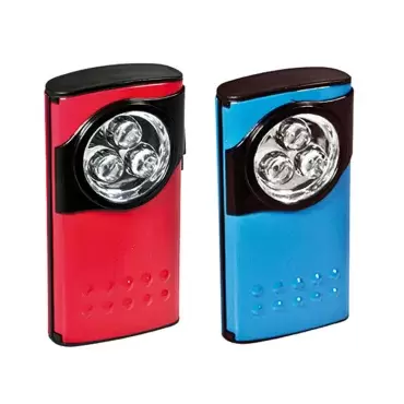 Linterna AZUL tipo PETACA 3 Led a pilas, camping caravaning, 4x4 overland.