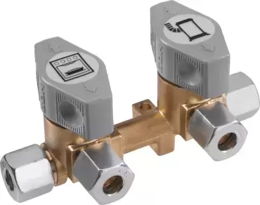 Llave de gas 2 vias 8mm caravana autocaravana camper