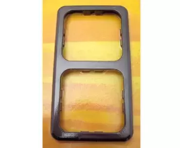 Marco doble, linea CLASICA para interruptores y enchufes color MARRON para caravanas, autocaravanas y camper.