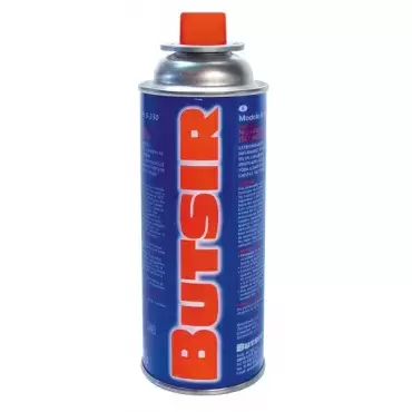 Cartucho de gas butano Butsir modelo B-250 para cocinas y barbacoas camping caravaning