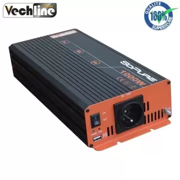 Convertidor onda pura de 12 a 220V 1000W Vechline autocaravana camper