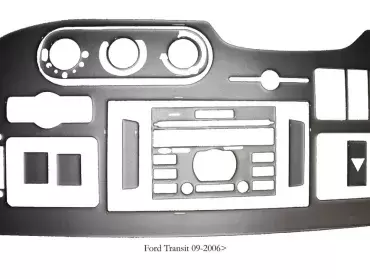 Kit dec. salpicadero Ford Transit 09-2006> plata 21 piezas ref.36721