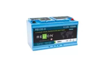 Batería de LITIO ReLion by MASTERVOL 12V 1280Wh 100Ah DIN 4SC LiFePO4 de sustitución directa en su autocaravana o camper.
