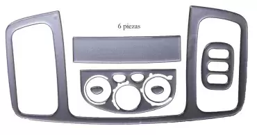 Kit dec. salpicadero Renault Tra. 04/2001> 6pzs. plata