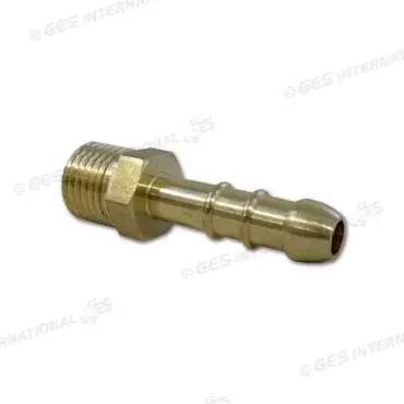 Conector macho con rosca de 1/4" a salida de conexion de tubo de 10 mm