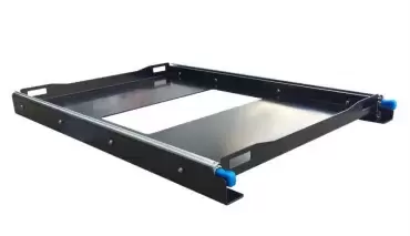 Bandeja soporte extraible para neveras de caravanas, autocaravanas, camper y 4x4 overland.