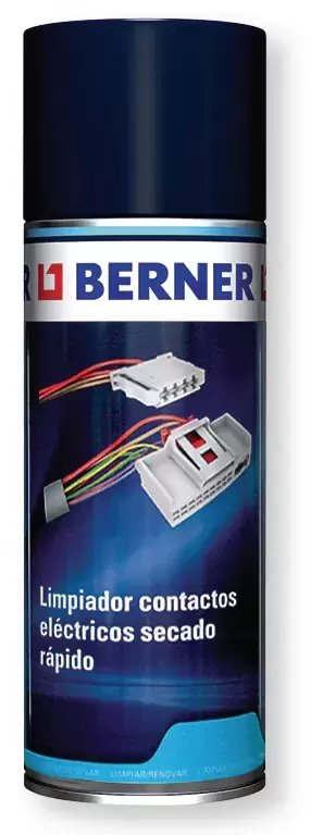 Limpiador de contactos electrónicos Berner 400ml. Envio gratis