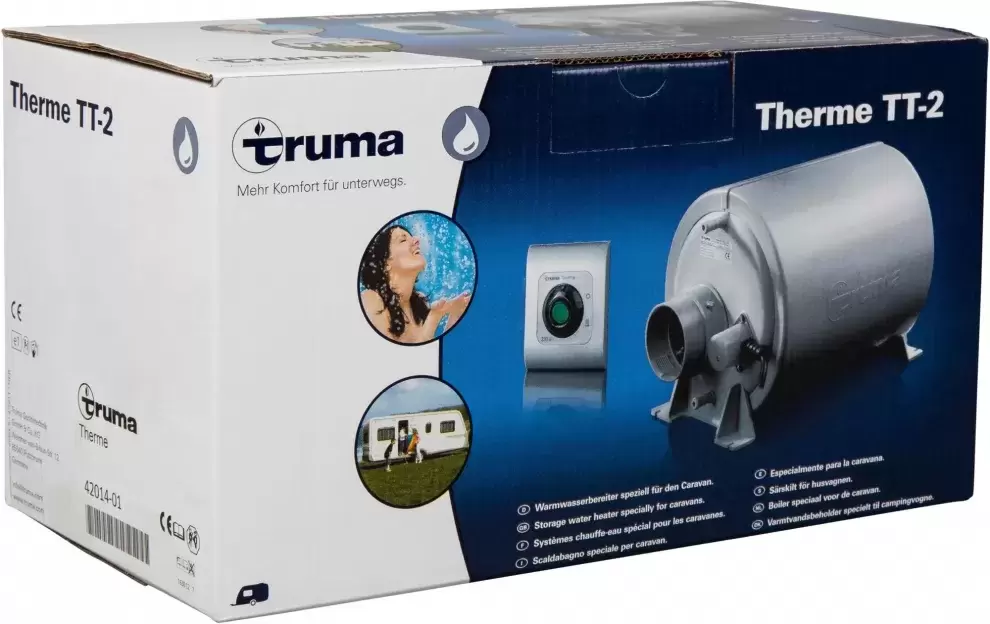 Truma Therme TT-2 5 litros, 230V, 1.3AH calefacción y agua caliente para caravanas, autocaravanas, camper y 4x4 overland