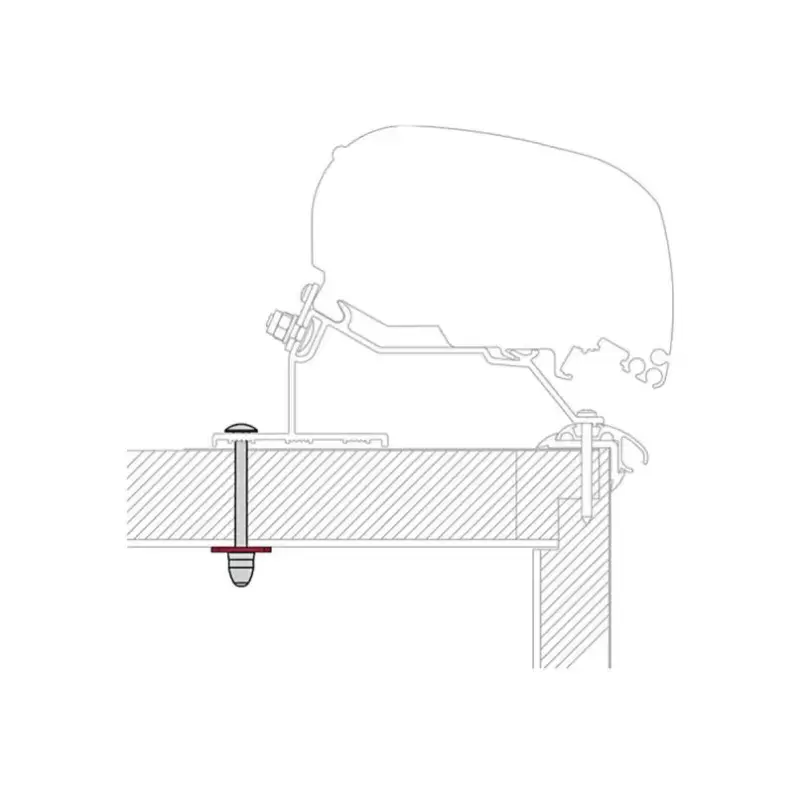 Kit Adaptador Fiamma LMC Techo Caravana