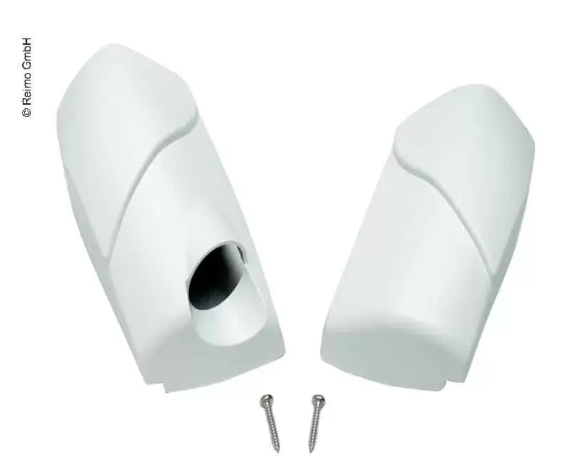 Tapa final derecha e izquierda para toldo Omnistor 5003 blanco para autocaravana, caravana y camper