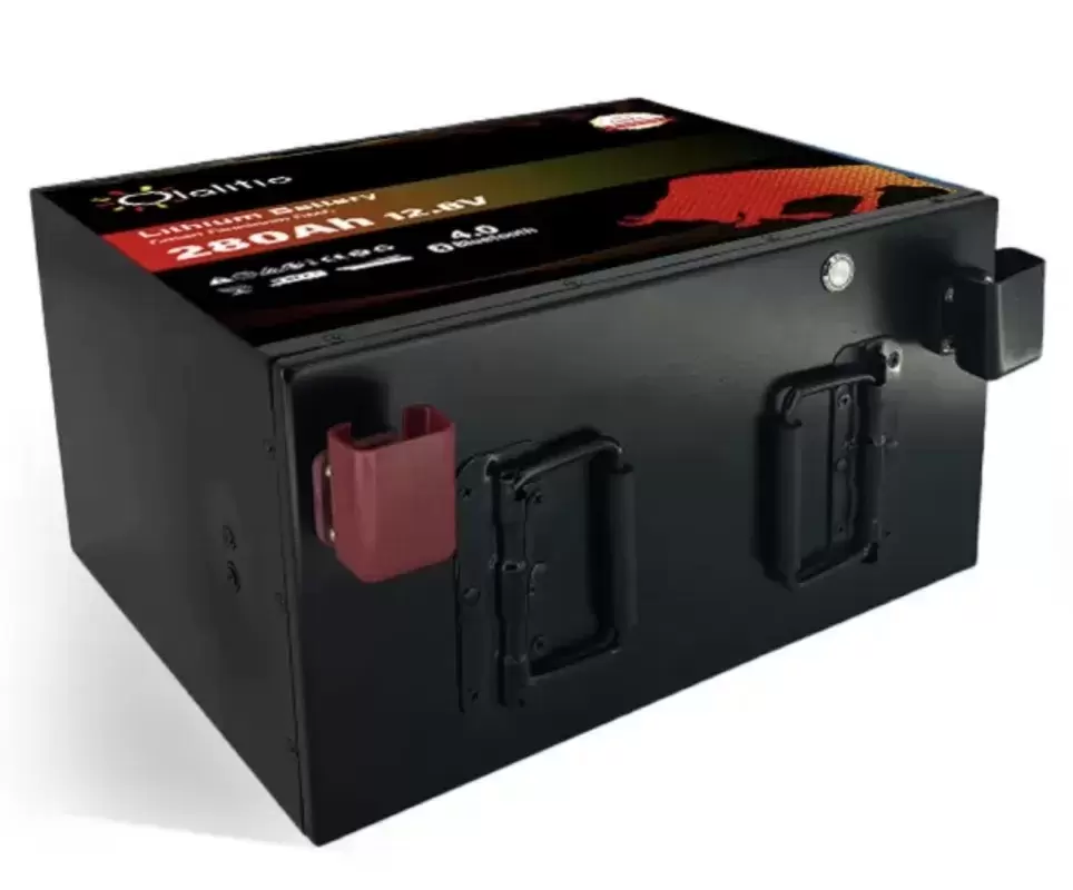 Batería de Litio bajo asiento 280Ah 12.8V LiFePO4 Smart BMS con Bluetooth para Autocaravana y camper.