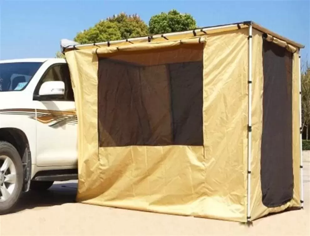 Cerramiento para toldo tipo 4x4 overland de 2 x 2.5 metros con suelo interior.