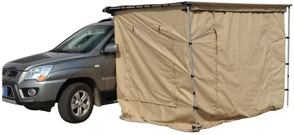 Cerramiento para toldo tipo 4x4 overland de 2 x 2.5 metros con suelo interior.