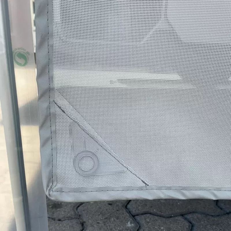 Toldo frontal cortavientos microperforado 450x180 cm con guía 4.5 metros caravana, autocaravana y camper