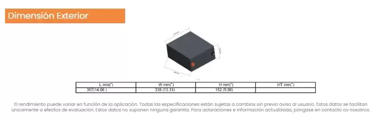 Batería de Litio LiFePO4 Bajo Asiento Eleksol 12.8V 200Ah con Bluetooth y BMS integrado para autocaravanas y camper.