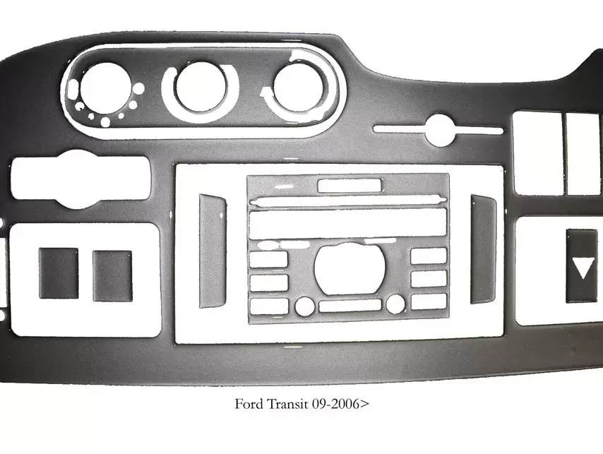 Kit dec. salpicadero Ford Transit 09-2006> plata 21 piezas ref.36721