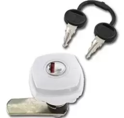 Cerradura arcon blanca caravana autocaravana