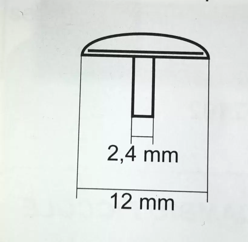 Tapon cubre cabeza de tornillos color blanco caravana autocaravana camper.