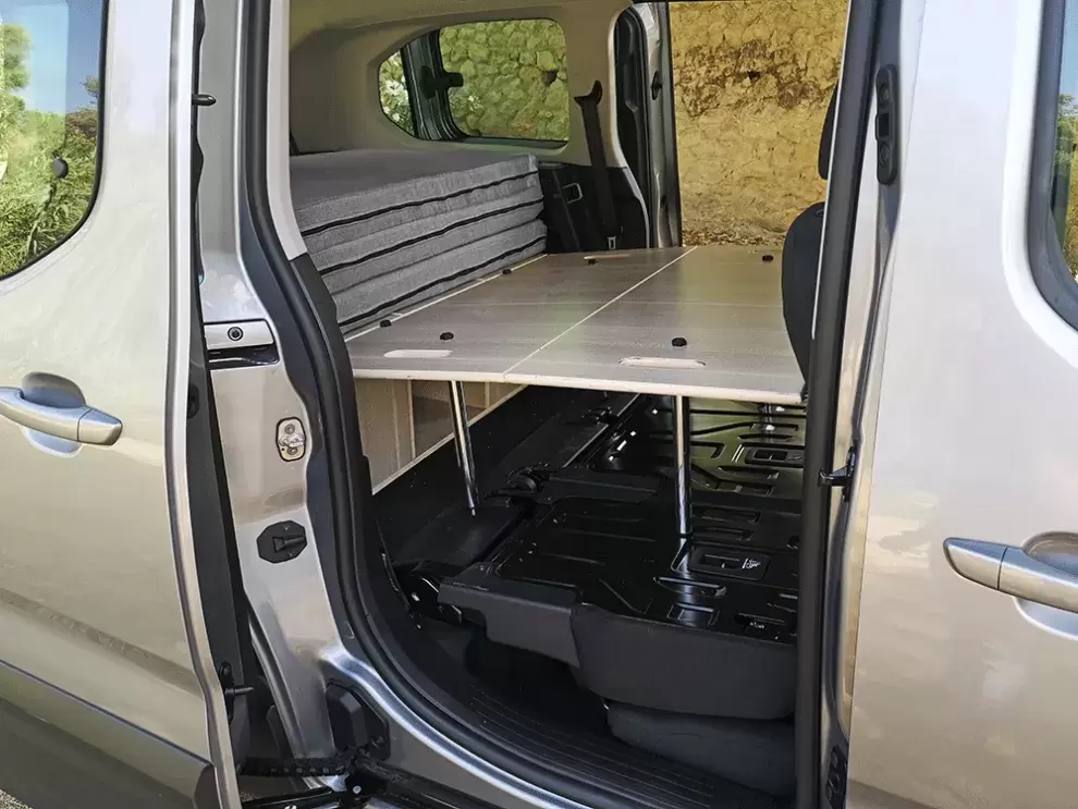 Somier cama plegable 192X148 cm de aluminio y lamas para caravanas,  autocaravanas y camper. - Ref. RTL201