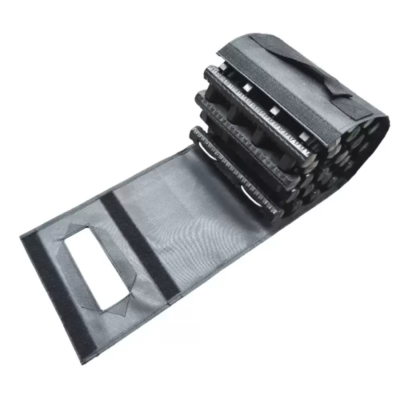 Planchas de desatasco enrollables y reforzadas para vehículos 4x4 overland, autocaravanas y camper, kit de 2 unidades.