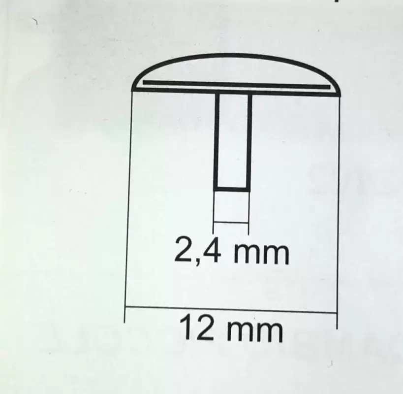 Tapon cubre cabeza de tornillos color beig caravana autocaravana camper
