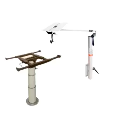 Patas, soportes y pies de mesa, abatibles y telescópicos, para autocaravanas, caravanas y camper.