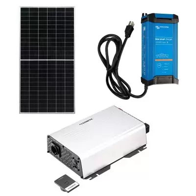 kit solar, cargadores de baterias, inversores y accesorios para autocaravanas